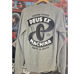 DEUS Pull Benzin Crew Grey Marle