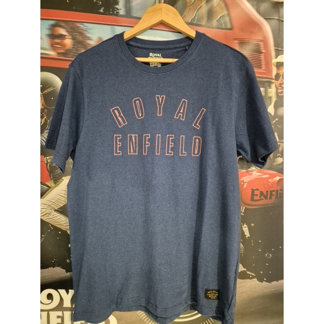 T-Shirt ROYAL ENFIELD Draw Bleu