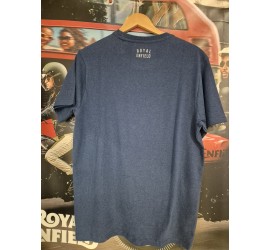 T-Shirt ROYAL ENFIELD Draw Bleu