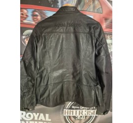 BLOUSON CUIR FEMME NOIR ROYAL ENFIELD