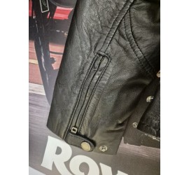 BLOUSON CUIR FEMME NOIR ROYAL ENFIELD