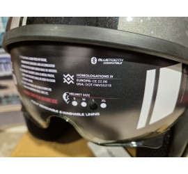 Casque Aviator ULTRALITE GRIS FONCE Royal Enfield