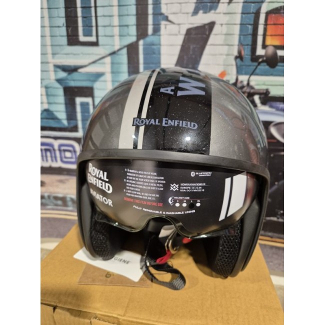Casque Aviator ULTRALITE GRIS FONCE Royal Enfield