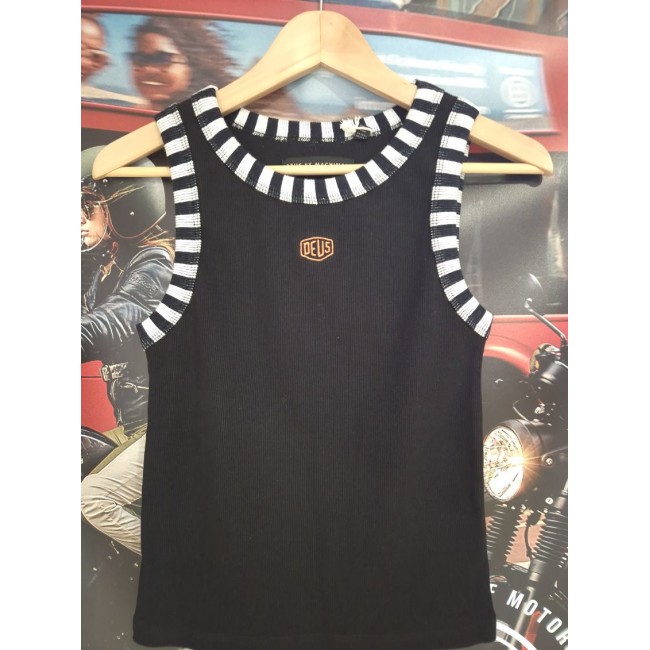 T-Shirt DEUS femme Rally Shield Tank Black