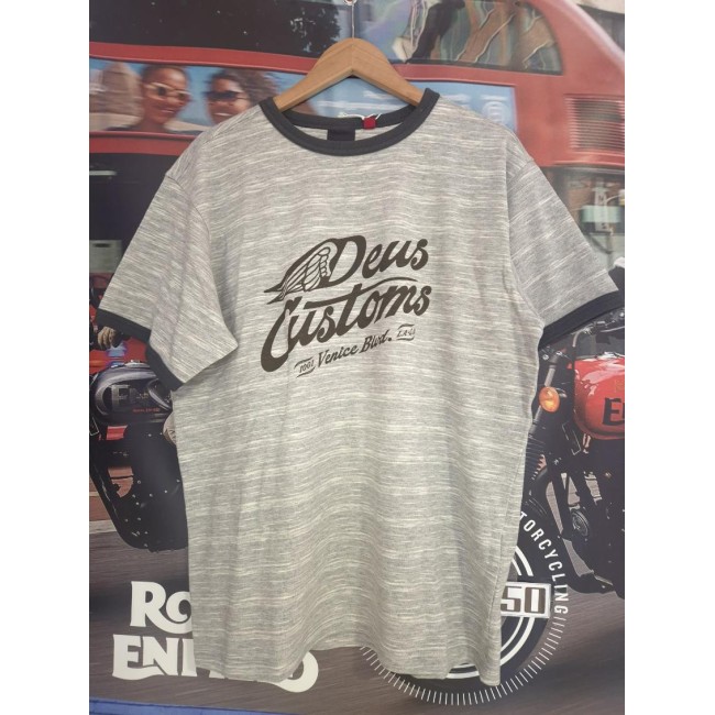 T-SHIRT DEUS WINGLET RINGER Grey Marle