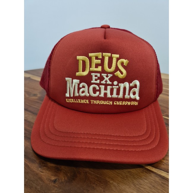 Casquette DEUS Guesswork Trucker Red